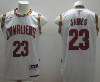 Revolution 30 Cleveland Cavaliers #23 LeBron James White Home NBA Jersey