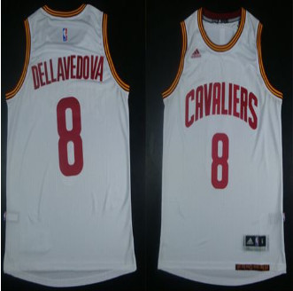 Revolution 30 Cleveland Cavaliers #8 Matthew Dellavedova White Stitched NBA Jersey