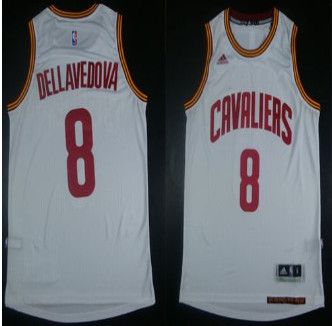 Revolution 30 Cleveland Cavaliers #8 Matthew Dellavedova White Stitched NBA Jersey