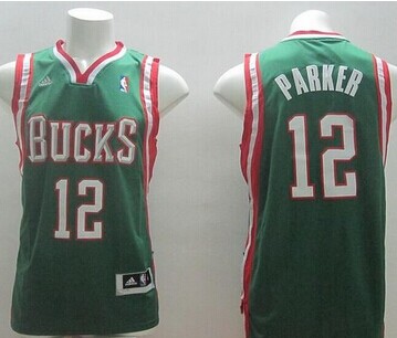 Revolution 30 Milwaukee Bucks #12 Jabari Parker Green Stitched NBA Jersey
