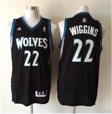 Revolution 30 Minnesota Timberwolves #22 Andrew Wiggins Black Stitched NBA Jersey