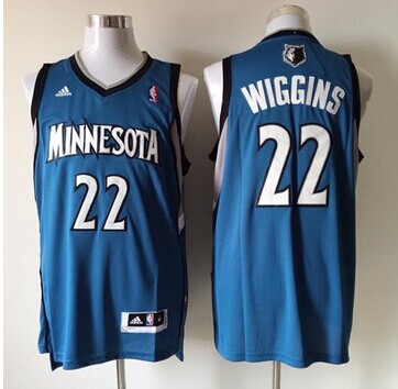 Revolution 30 Minnesota Timberwolves #22 Andrew Wiggins Blue Stitched NBA Jersey
