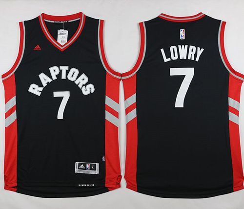 Revolution 30 Toronto Raptors #7 Kyle Lowry Black Stitched NBA Jersey