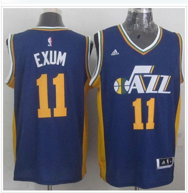 Revolution 30 Utah Jazz #11 Dante Exum Navy Blue Stitched NBA Jersey