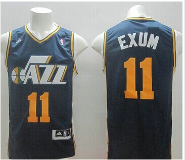 Revolution 30 Utah Jazz #11 Dante Exum Navy Blue Stitched NBA Jersey
