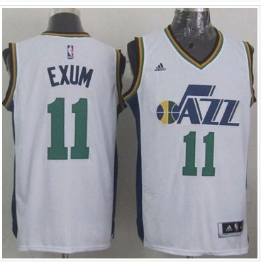 Revolution 30 Utah Jazz #11 Dante Exum White Stitched NBA Jersey