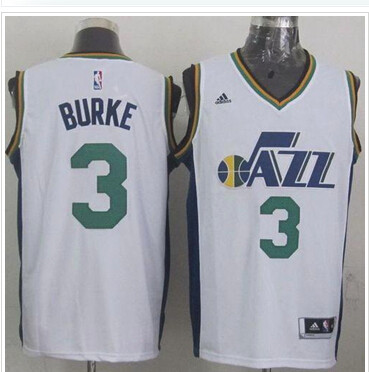 Revolution 30 Utah Jazz #3 Trey Burke White Stitched NBA Jersey