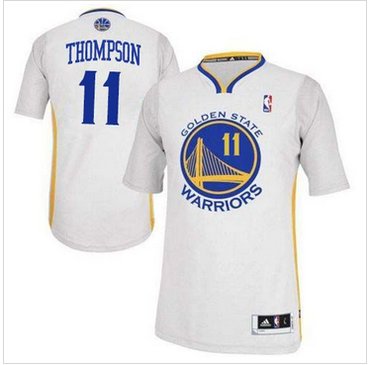 Revolution 30 Warriors #11 Klay Thompson White Alternate Stitched NBA Jersey