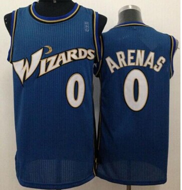 Revolution 30 Washington Wizards #0 Gilbert Arenas Blue Stitched NBA Jersey