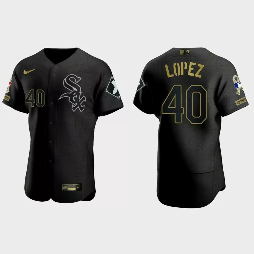 Reynaldo Lopez Chicago White Sox 2021 Salute to Service Jersey – All Black