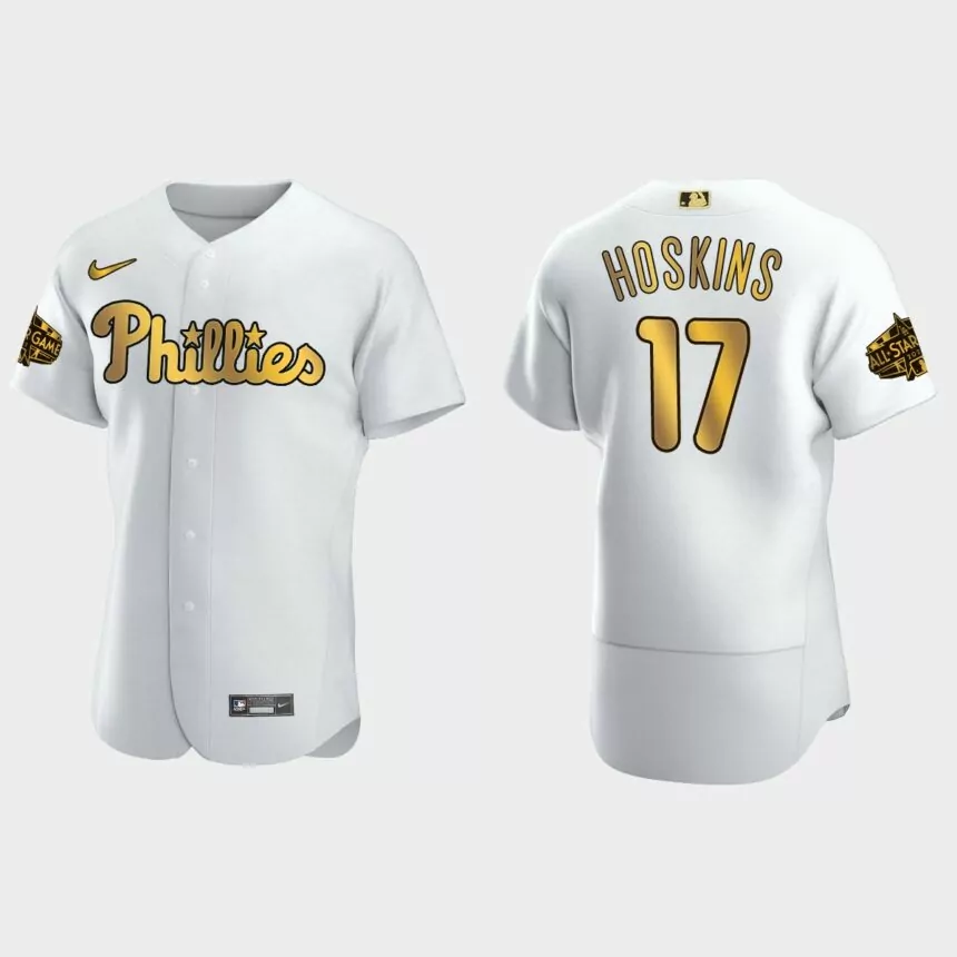 Rhys Hoskins Philadelphia Phillies 2022 MLB All-Star Game Jersey – White Gold