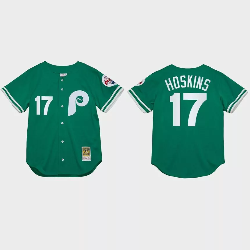 Rhys Hoskins Philadelphia Phillies St. Patrick’s Day Jersey – Green
