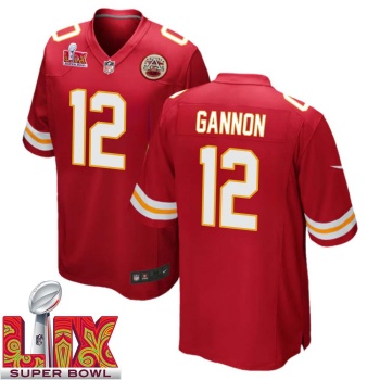 Rich Gannon No 12 Men Super Bowl LIX Kansas City Chiefs Home Game 2025 Jersey- Replica