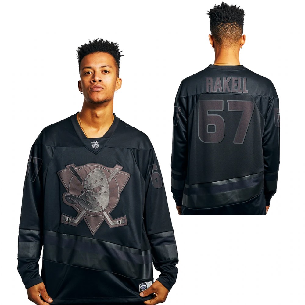 Rickard Rakell Jersey Anaheim Ducks Majestic Athletic Black 2021 Replica Men