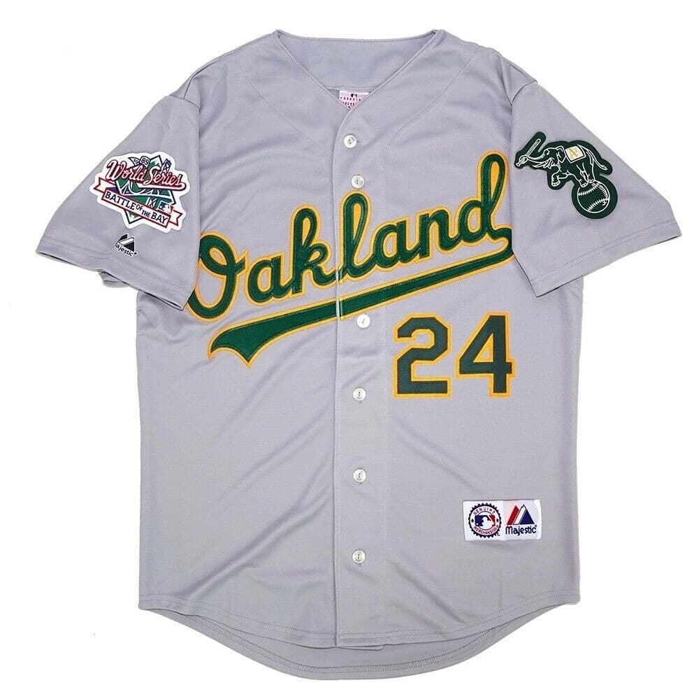 Rickey Henderson Oakland Athletics 1989 World Series Grey Road Men's Jersey