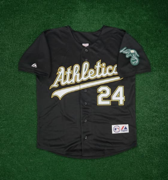 Rickey Henderson Oakland Athletics Men's Alternate Black Jersey