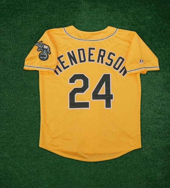 Rickey Henderson Oakland Athletics Men's Alternate Gold Jersey