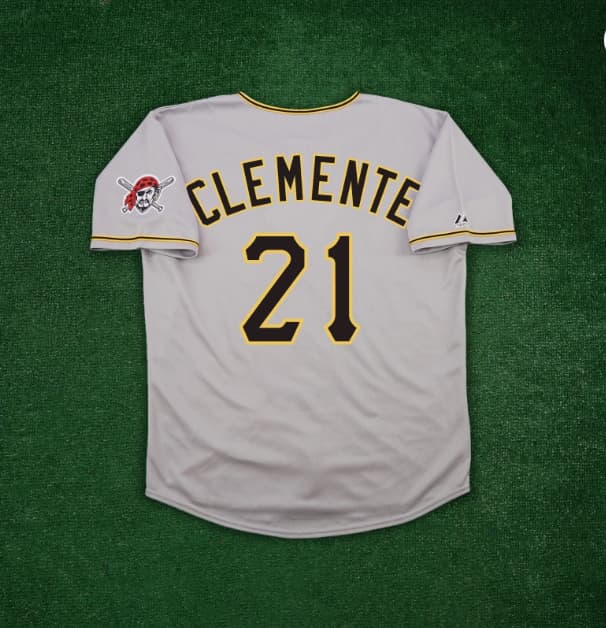 Roberto Clemente Pittsburgh Pirates Men's Grey Road Jersey