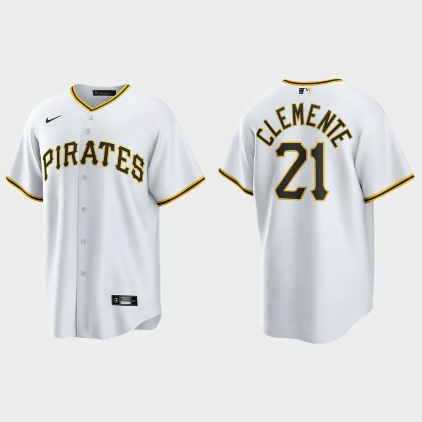 Roberto Clemente Pittsburgh Pirates Replica Jersey – White