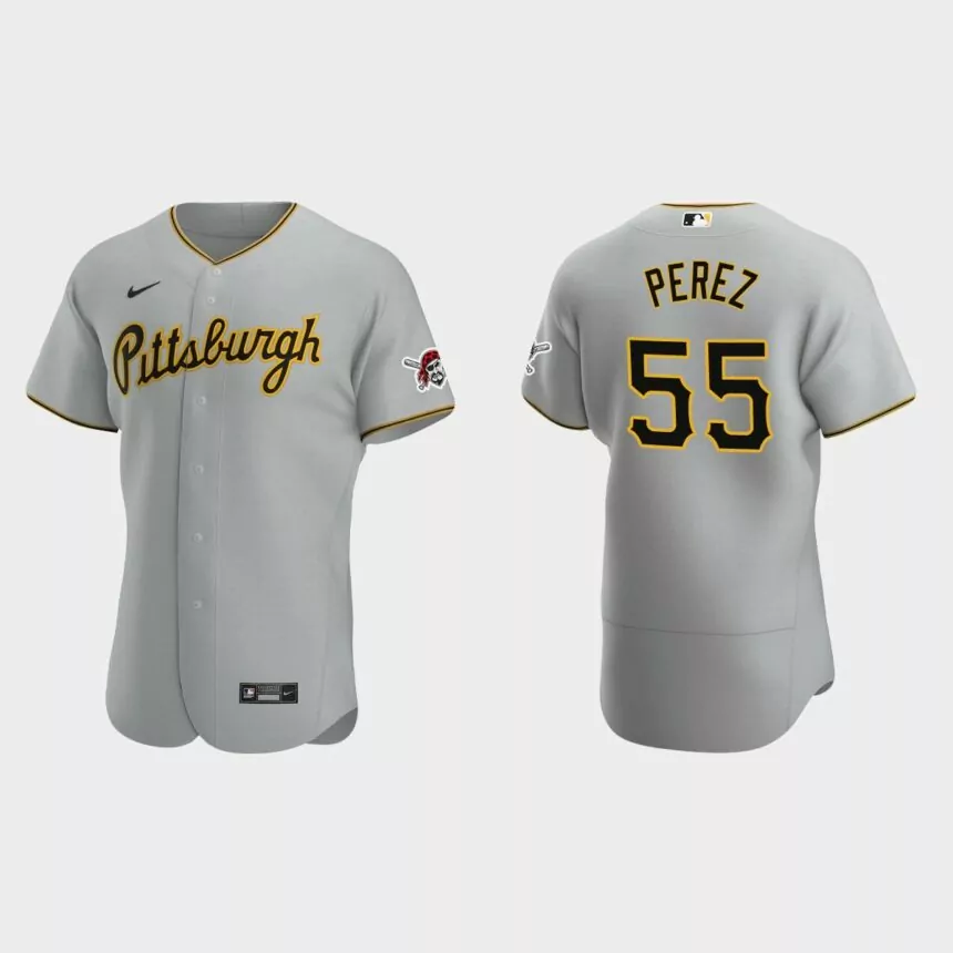 Roberto Perez Pittsburgh Pirates Authentic Road Jersey – Gray