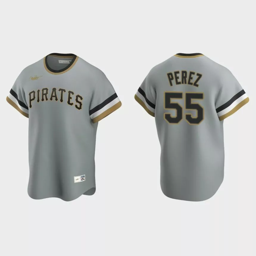 Roberto Perez Pittsburgh Pirates Cooperstown Collection Road Jersey – Gray