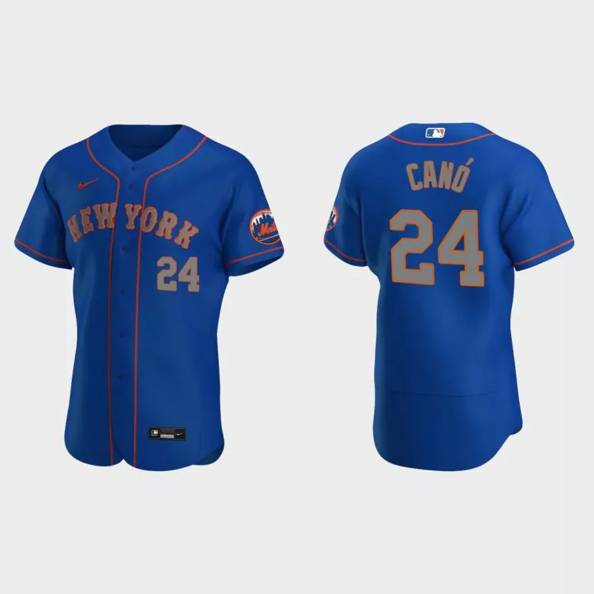 Robinson Cano #24 New York Mets Royal Authentic 2020 Alternate Jersey