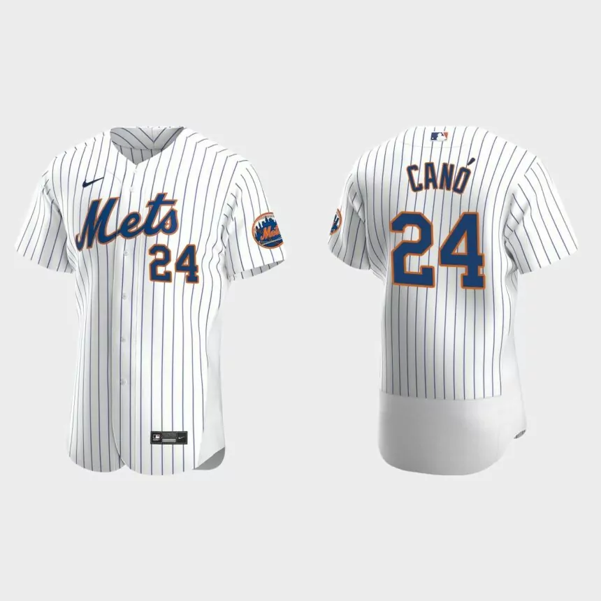 Robinson Cano #24 New York Mets White Authentic 2020 Home Jersey