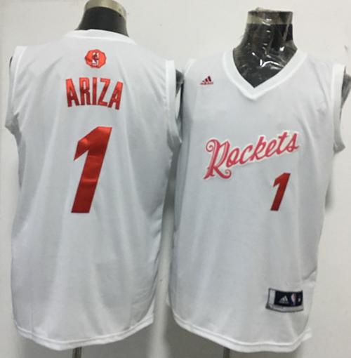 Rockets #1 Trevor Ariza White 2016-2017 Christmas Day Stitched NBA Jersey