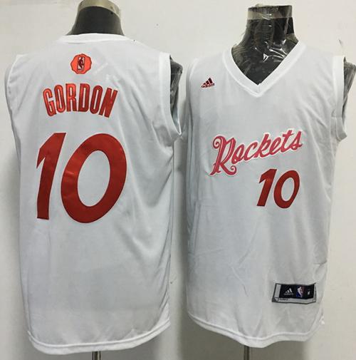 Rockets #10 Eric Gordon White 2016-2017 Christmas Day Stitched NBA Jersey
