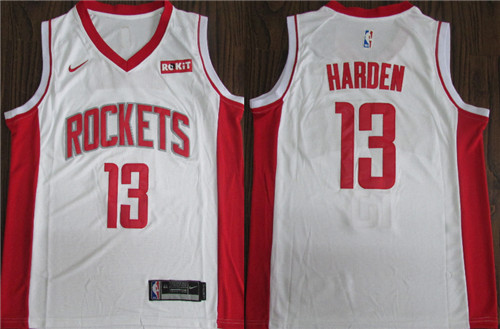 Rockets 13 James Harden White Nike Retro Swingman Jersey