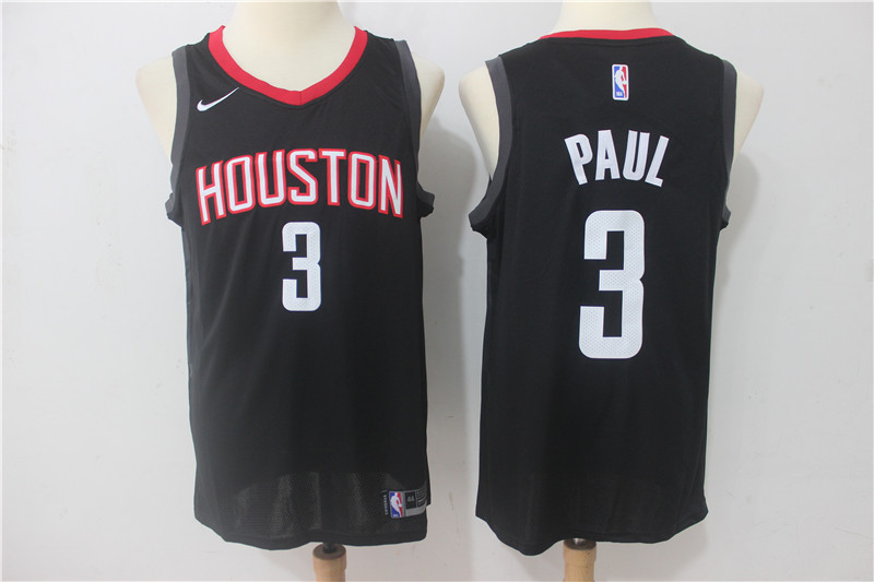 Rockets 3 Chris Paul Black Nike Swingman Jersey