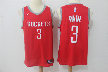Rockets 3 Chris Paul Red Nike Swingman Jersey