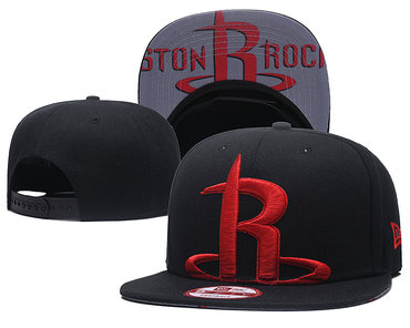 Rockets Team Logo Black Adjustable Hat GS