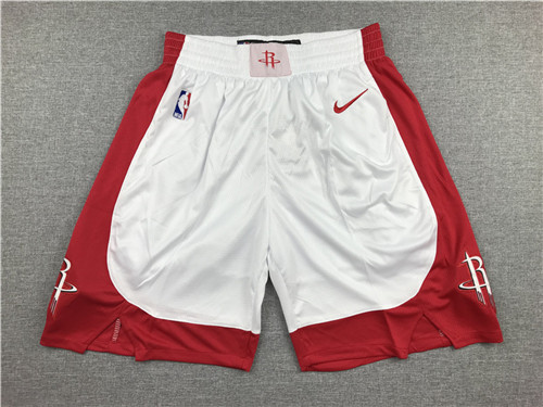 Rockets White Nike Swingman Shorts