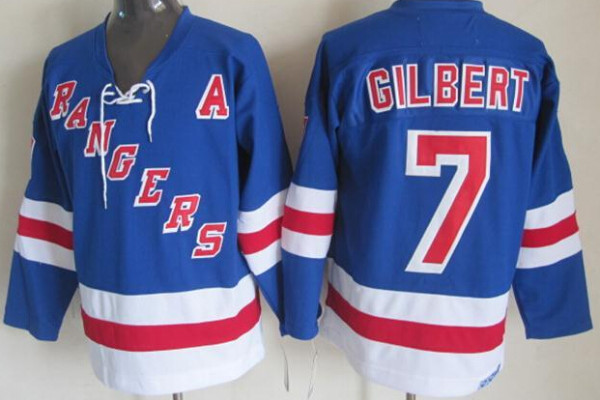 Rod Gilbert jersey New York Rangers #7 Rod Gilbert Jersey Blue Stitched 2015 New Mens Hockey Jersey size small s-4xl 58