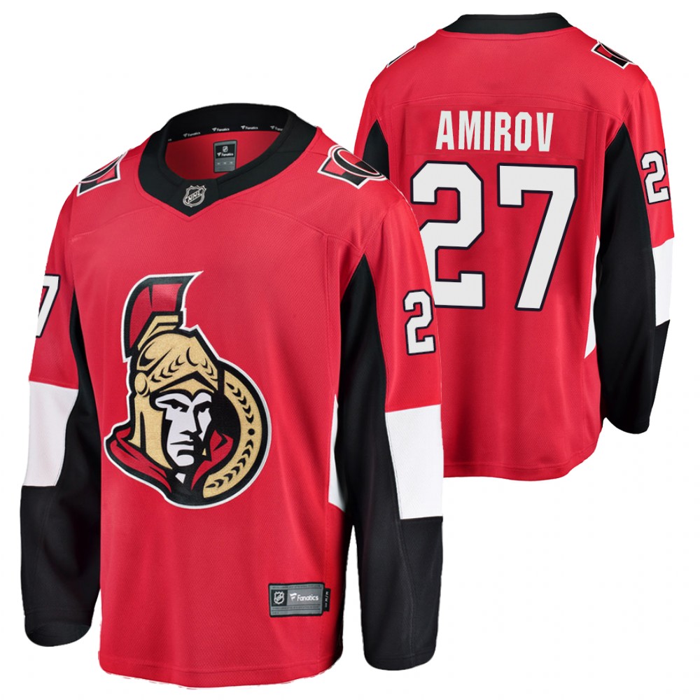 Rodion Amirov Ottawa Senators Alternate 2020 Draft MHL Red Premier Jersey