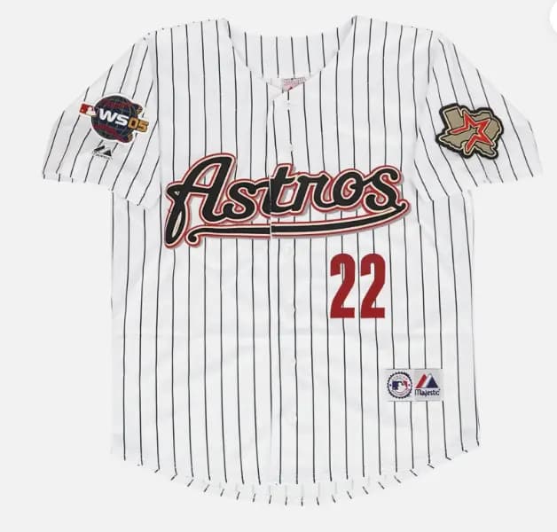 Roger Clemens Houston Astros Home White 2005 World Series Jersey Men's