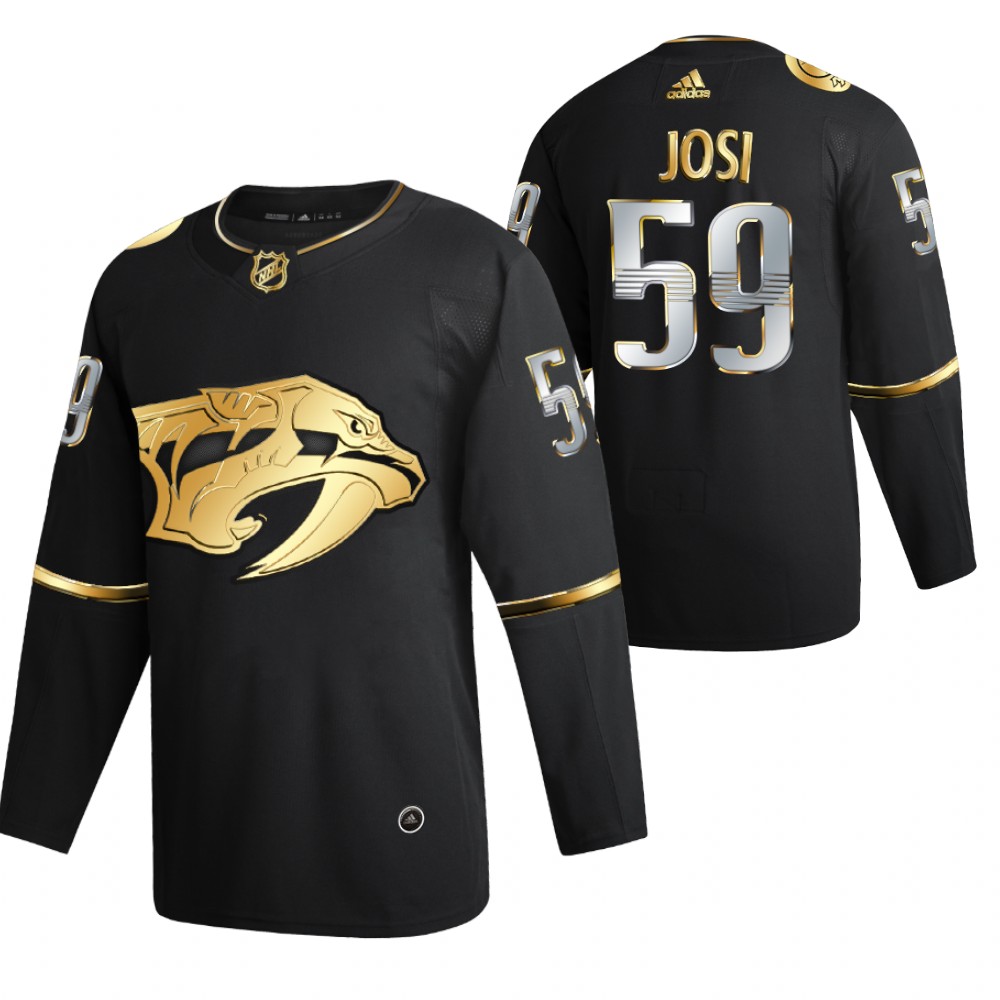 Roman Josi Nashville Predators Black 2021 Golden Edition Jersey Limited Authentic