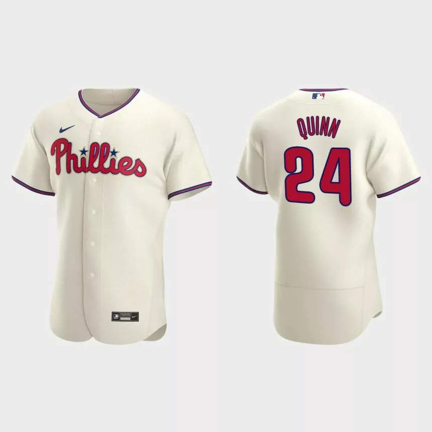 Roman Quinn Philadelphia Phillies Authentic Alternate Jersey – Cream