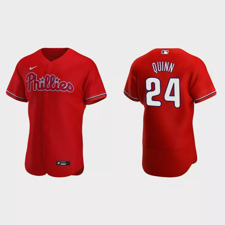 Roman Quinn Philadelphia Phillies Authentic Alternate Jersey – Red
