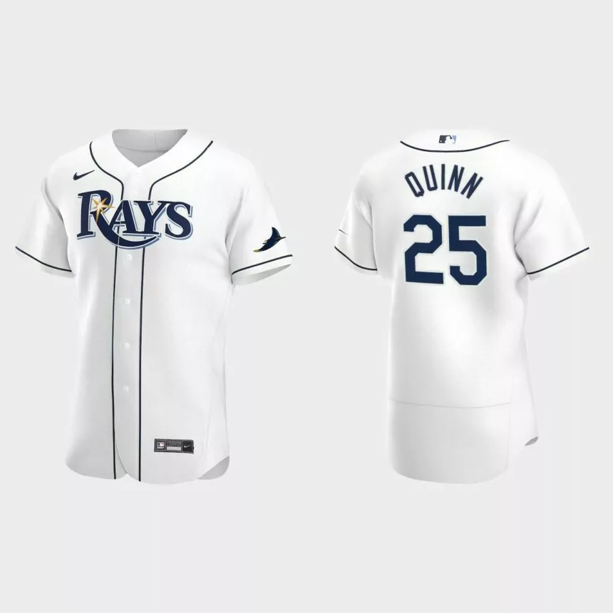 Roman Quinn Tampa Bay Rays Authentic Home Jersey – White