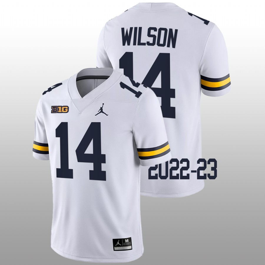 Roman Wilson Michigan Wolverines White 2022-23 College Football Game Jersey