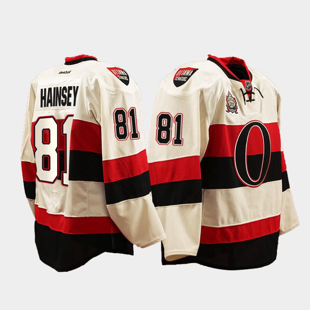 Ron Hainsey Ottawa Senators Heritage Classic White Jersey