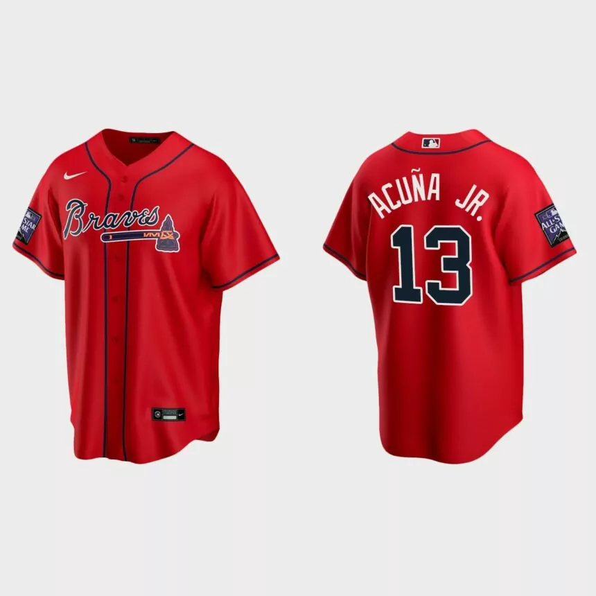 Ronald Acuna Jr. Atlanta Braves 2021 All-Star Game Alternate Replica Jersey – Red