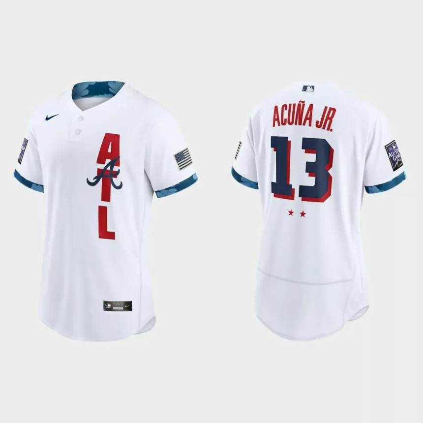 Ronald Acuna Jr Atlanta Braves 2021 MLB All-Star Game Authentic Jersey – White