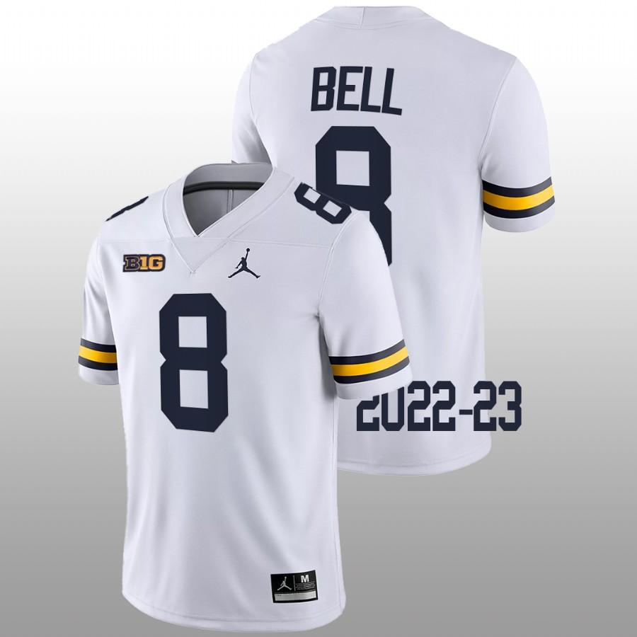 Ronnie Bell Michigan Wolverines White 2022-23 College Football Game Jersey