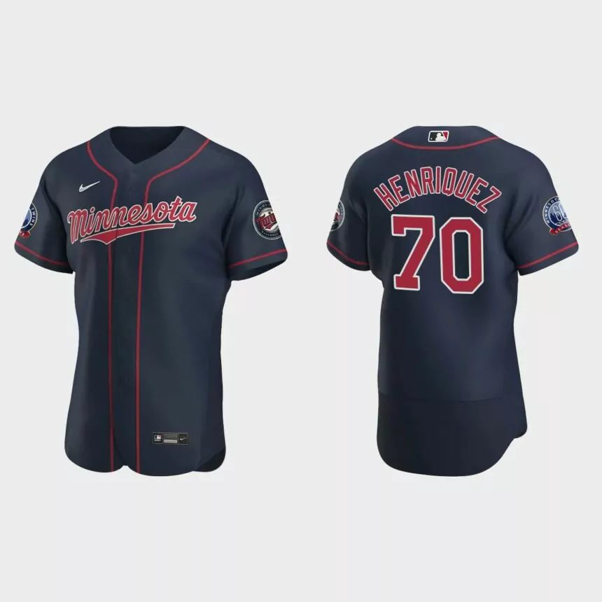 Ronny Henriquez Minnesota Twins Authentic Alternate Jersey – Navy