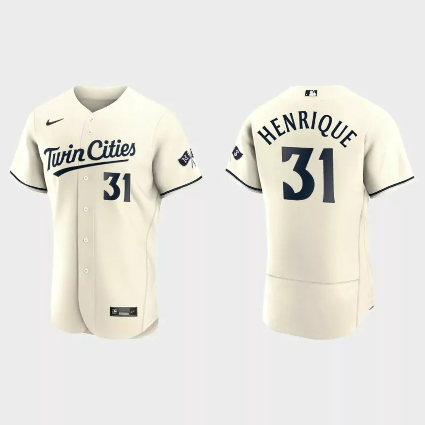 Ronny Henriquez Minnesota Twins Authentic Jersey – Cream