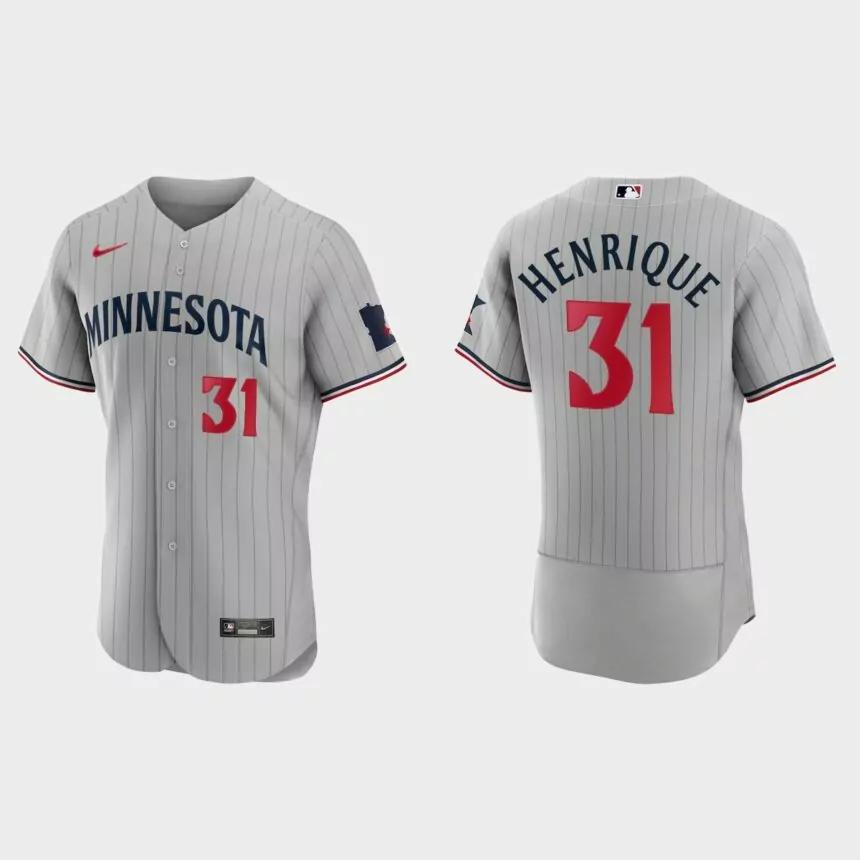Ronny Henriquez Minnesota Twins Authentic Jersey – Gray