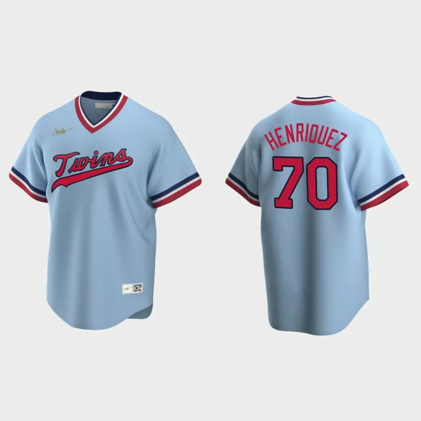 Ronny Henriquez Minnesota Twins Cooperstown Collection Road Jersey – Light Blue